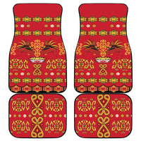 Papua Batik Motif Car Mats Papua Spirit Red Version LT05 - Polynesian Pride