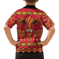 Papua Batik Motif Hawaiian Shirt Papua Spirit Red Version LT05 - Polynesian Pride