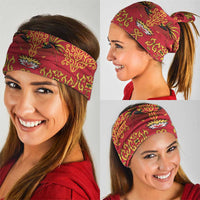 Papua Batik Motif Neck Gaiter Papua Spirit Red Version - Polynesian Pride