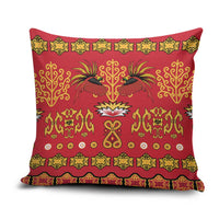 Papua Batik Motif Pillow Cover Papua Spirit Red Version - Polynesian Pride