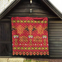 Papua Batik Motif Quilt Papua Spirit Red Version - Polynesian Pride