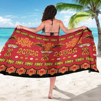 Papua Batik Motif Sarong Papua Spirit Red Version - Polynesian Pride