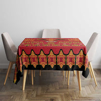 Papua Batik Motif Tablecloth Papua Spirit Red Version LT05 - Polynesian Pride