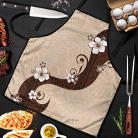 Polynesia Hibiscus Apron Cameo Curve Motif LT05 Beige - Polynesian Pride