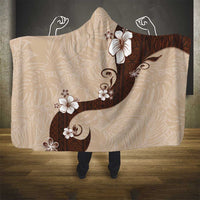 Polynesia Hibiscus Hooded Blanket Cameo Curve Motif - Polynesian Pride