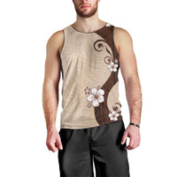 Polynesia Hibiscus Men Tank Top Cameo Curve Motif LT05 - Polynesian Pride