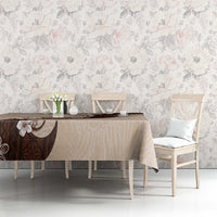 Polynesia Hibiscus Tablecloth Cameo Curve Motif LT05 - Polynesian Pride