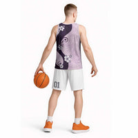 Polynesia Hibiscus Basketball Jersey Thistle Curve Motif LT05 - Polynesian Pride