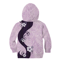 Polynesia Hibiscus Kid Hoodie Thistle Curve Motif - Polynesian Pride