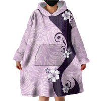 Polynesia Hibiscus Wearable Blanket Hoodie Thistle Curve Motif LT05 - Polynesian Pride