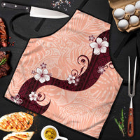 Polynesia Hibiscus Apron Rose Bud Curve Motif LT05 Red - Polynesian Pride