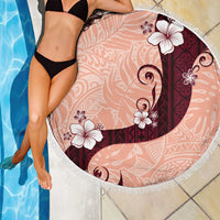 Polynesia Hibiscus Beach Blanket Rose Bud Curve Motif LT05 - Polynesian Pride