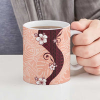 Polynesia Hibiscus Ceramic Mug Rose Bud Curve Motif LT05 - Polynesian Pride