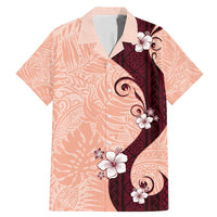 Polynesia Hibiscus Family Matching Mermaid Dress and Hawaiian Shirt Rose Bud Curve Motif - Polynesian Pride