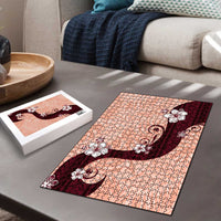 Polynesia Hibiscus Puzzle Rose Bud Curve Motif LT05 - Polynesian Pride
