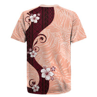 Polynesia Hibiscus Rugby Jersey Rose Bud Curve Motif - Polynesian Pride
