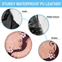 Polynesia Hibiscus Spare Tire Cover Rose Bud Curve Motif - Polynesian Pride