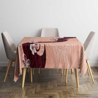 Polynesia Hibiscus Tablecloth Rose Bud Curve Motif LT05 - Polynesian Pride