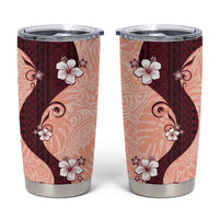 Polynesia Hibiscus Tumbler Cup Rose Bud Curve Motif - Polynesian Pride