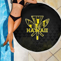 Aloha Hawaii Kahili Beach Blanket Kanaka Maoli With Kakau Pattern LT05 - Polynesian Pride