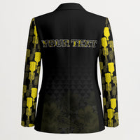 Personalised Aloha Hawaii Kahili Blazer Kanaka Maoli With Kakau Pattern LT05 - Polynesian Pride