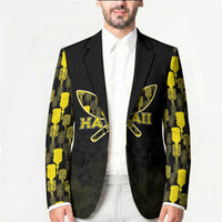 Personalised Aloha Hawaii Kahili Blazer Kanaka Maoli With Kakau Pattern LT05 - Polynesian Pride