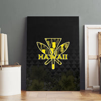 Aloha Hawaii Kahili Canvas Wall Art Kanaka Maoli With Kakau Pattern LT05 - Polynesian Pride