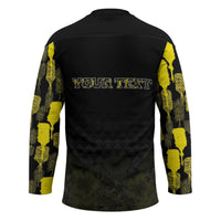 Personalised Aloha Hawaii Kahili Hockey Jersey Kanaka Maoli With Kakau Pattern LT05 - Polynesian Pride