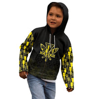 Personalised Aloha Hawaii Kahili Kid Hoodie Kanaka Maoli With Kakau Pattern LT05 - Polynesian Pride