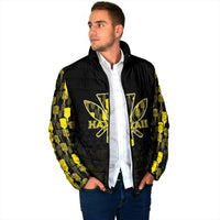 Personalised Aloha Hawaii Kahili Padded Jacket Kanaka Maoli With Kakau Pattern LT05 - Polynesian Pride