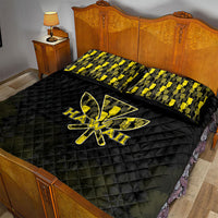Aloha Hawaii Kahili Quilt Bed Set Kanaka Maoli With Kakau Pattern LT05 - Polynesian Pride
