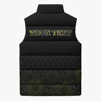 Personalised Aloha Hawaii Kahili Sleeveless Puffer Jacket Kanaka Maoli With Kakau Pattern LT05 - Polynesian Pride