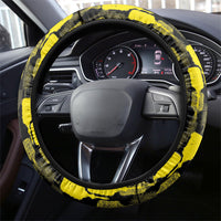 Aloha Hawaii Kahili Steering Wheel Cover Kanaka Maoli With Kakau Pattern LT05 - Polynesian Pride
