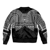 Philippines Igorot Tribal Inspired Bomber Jacket Black Version LT05 - Polynesian Pride