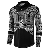 Philippines Igorot Tribal Inspired Button Sweatshirt Black Version LT05 - Polynesian Pride