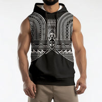 Philippines Igorot Tribal Inspired Sleeveless Hoodie Black Version LT05 - Polynesian Pride