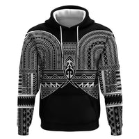 Philippines Igorot Tribal Inspired Zip Hoodie Black Version LT05 Pullover Hoodie Black - Polynesian Pride