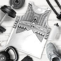 Philippines Igorot Tribal Inspired Men Tank Top White Version LT05 - Polynesian Pride
