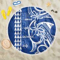 Samoa HRPP Party Beach Blanket Polynesian Pattern LT05 One Size 150cm Blue - Polynesian Pride