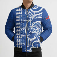 Samoa HRPP Party Bomber Puffer Jacket Polynesian Pattern LT05 - Polynesian Pride