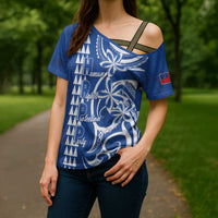 Samoa HRPP Party Cross Shoulder Shirt Polynesian Pattern LT05 - Polynesian Pride