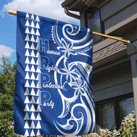 Samoa HRPP Party Garden Flag Polynesian Pattern - Polynesian Pride