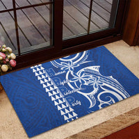 Samoa HRPP Party Rubber Doormat Polynesian Pattern LT05 - Polynesian Pride