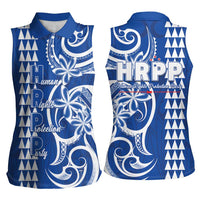 Samoa HRPP Party Women Sleeveless Polo Shirt Polynesian Pattern LT05 - Polynesian Pride