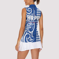 Samoa HRPP Party Women Sleeveless Polo Shirt Polynesian Pattern LT05 - Polynesian Pride