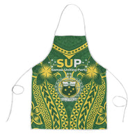 Samoa SUP Apron Samoan Coat Of Arms LT05 Green - Polynesian Pride