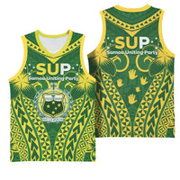 Samoa SUP Basketball Jersey Samoan Coat Of Arms LT05 - Polynesian Pride