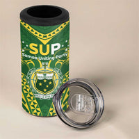 Samoa SUP 4 in 1 Can Cooler Tumbler Samoan Coat Of Arms LT05 - Polynesian Pride