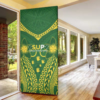 Samoa SUP Door Cover Samoan Coat Of Arms - Polynesian Pride