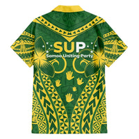 Samoa SUP Family Matching Summer Maxi Dress and Hawaiian Shirt Samoan Coat Of Arms - Polynesian Pride